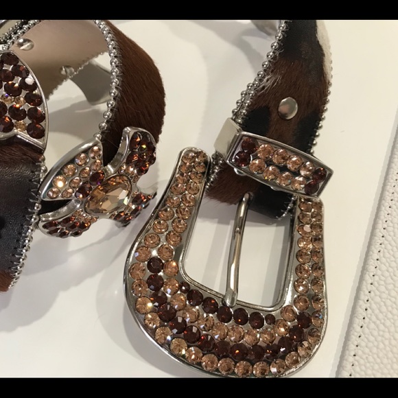b.b.Simon belt with Swarovski crystals ,crosses.